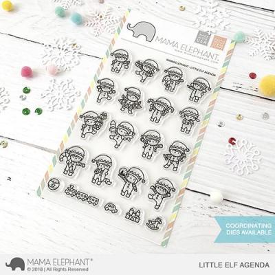 Mama Elephant Clear Stamps - Little Elf Agenda